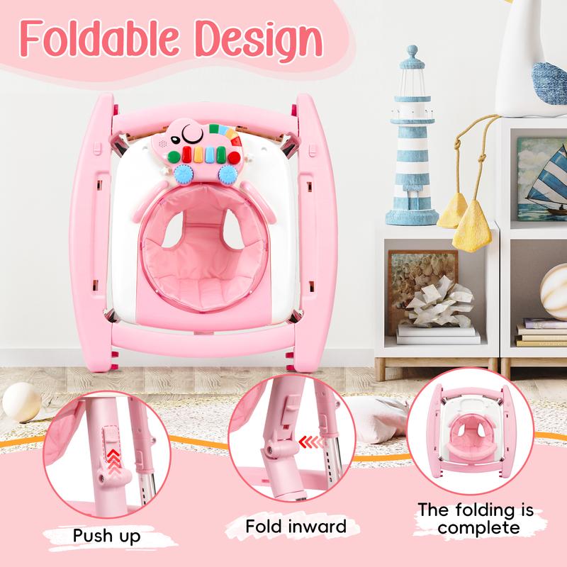 5-in-1 Baby Walker with Music Toy