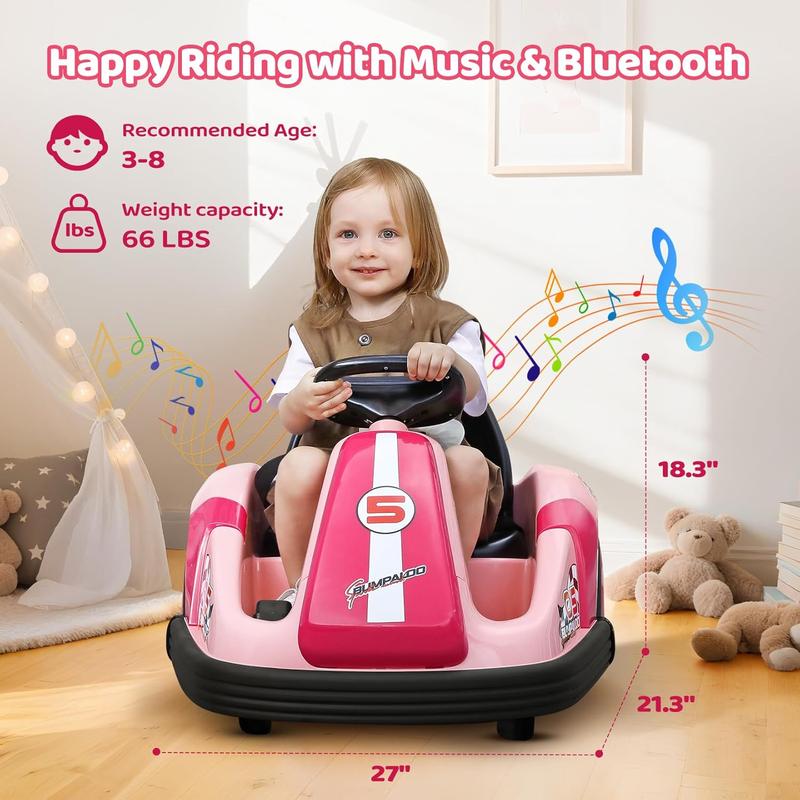 12V Kids Bumper Car with Big Wheel