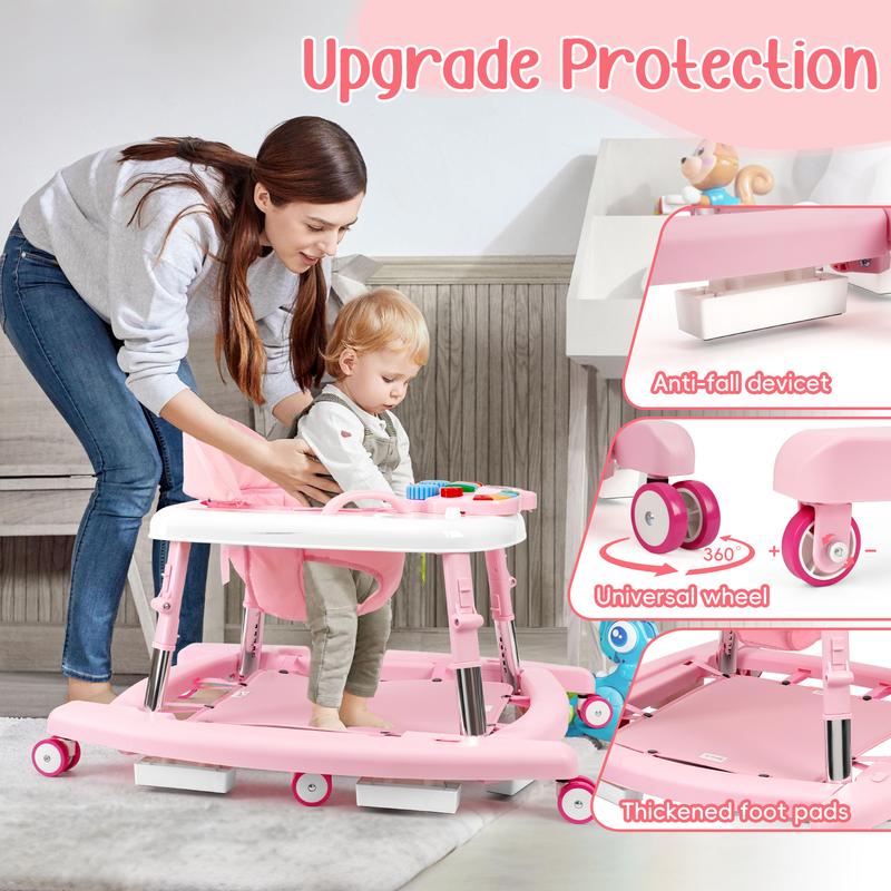 5-in-1 Baby Walker with Music Toy