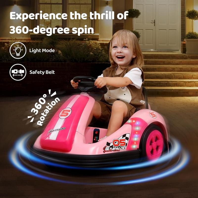 12V Kids Bumper Car with Big Wheel