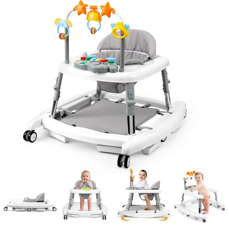5-in-1 Baby Walker with Music Toy